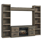  Signature Design by Ashley Trinell EW0446W9 4 pc Entertainment Center with Electric Fireplace IMAGE 1