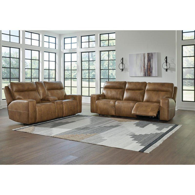 Signature Design by Ashley Game Plan Power Reclining Leather Sofa U1520615 IMAGE 6