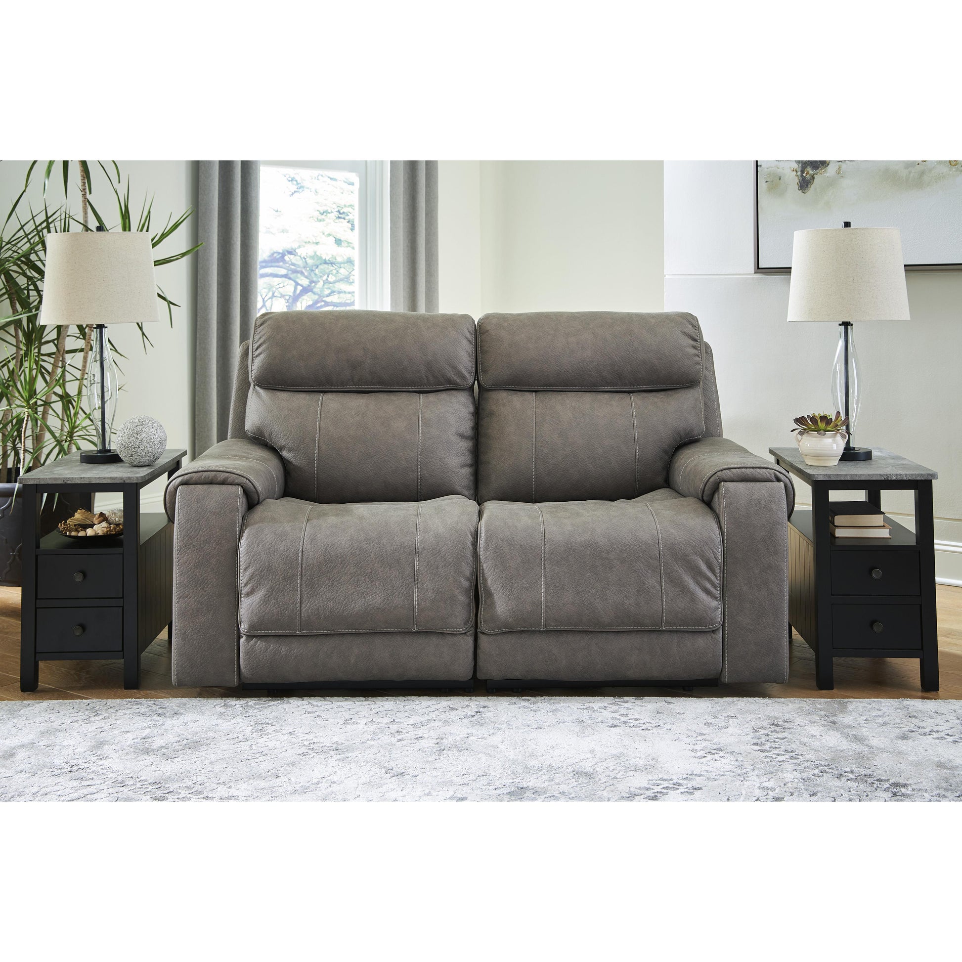Signature Design by Ashley Starbot Power Reclining Leather Look Loveseat 2350158/2350162 IMAGE 2