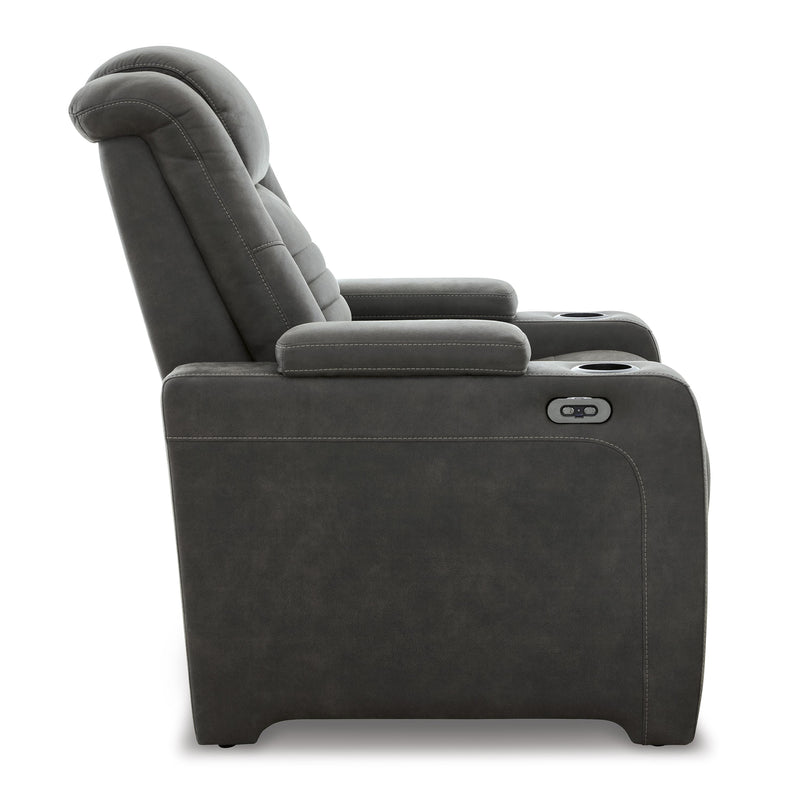 Signature Design by Ashley Soundcheck Power Leather Look Recliner 3060613 IMAGE 4