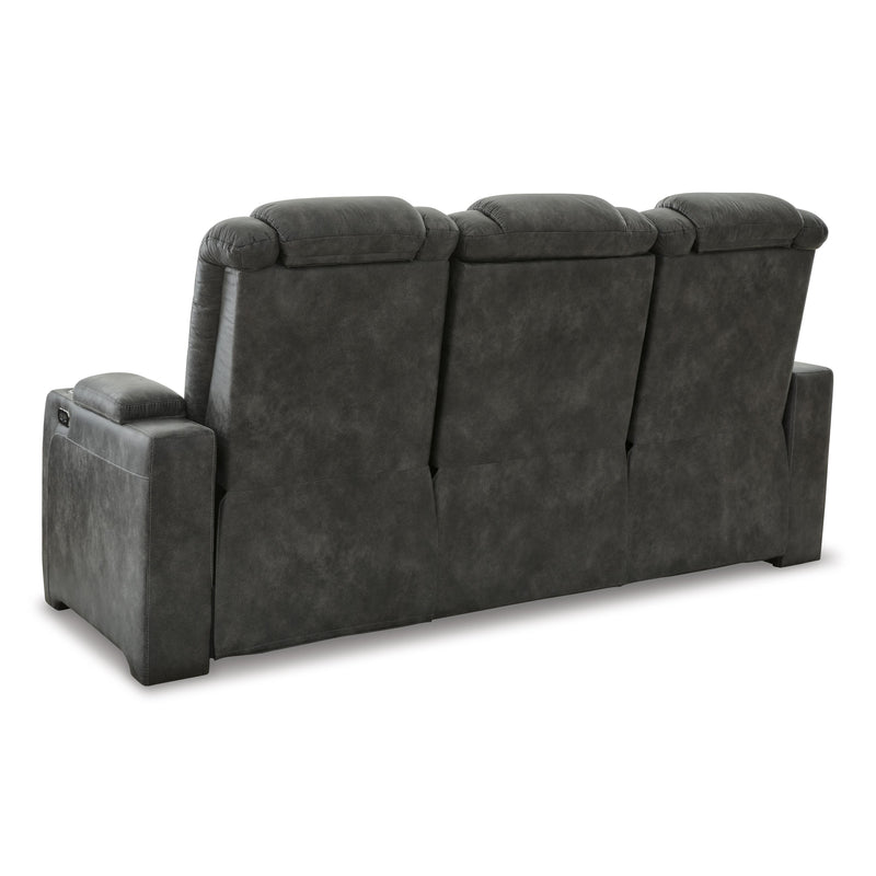 Signature Design by Ashley Soundcheck Power Reclining Leather Look Sofa 3060615 IMAGE 5
