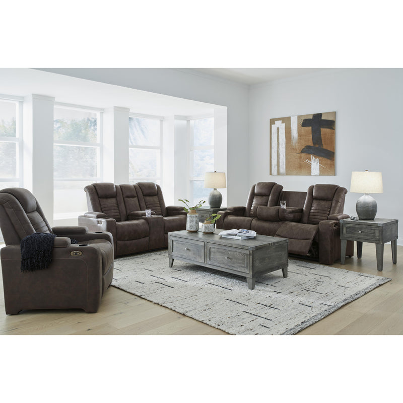 Signature Design by Ashley Soundcheck Power Reclining Leather Look Loveseat 3060718 IMAGE 12