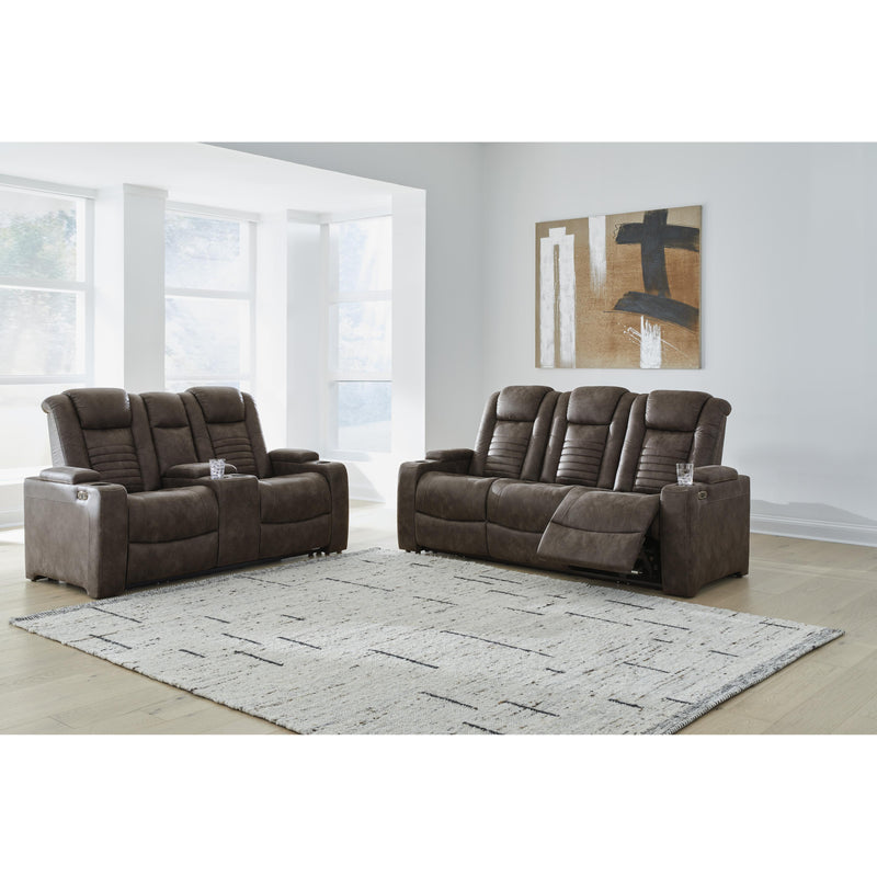 Signature Design by Ashley Soundcheck Power Reclining Leather Look Loveseat 3060718 IMAGE 13