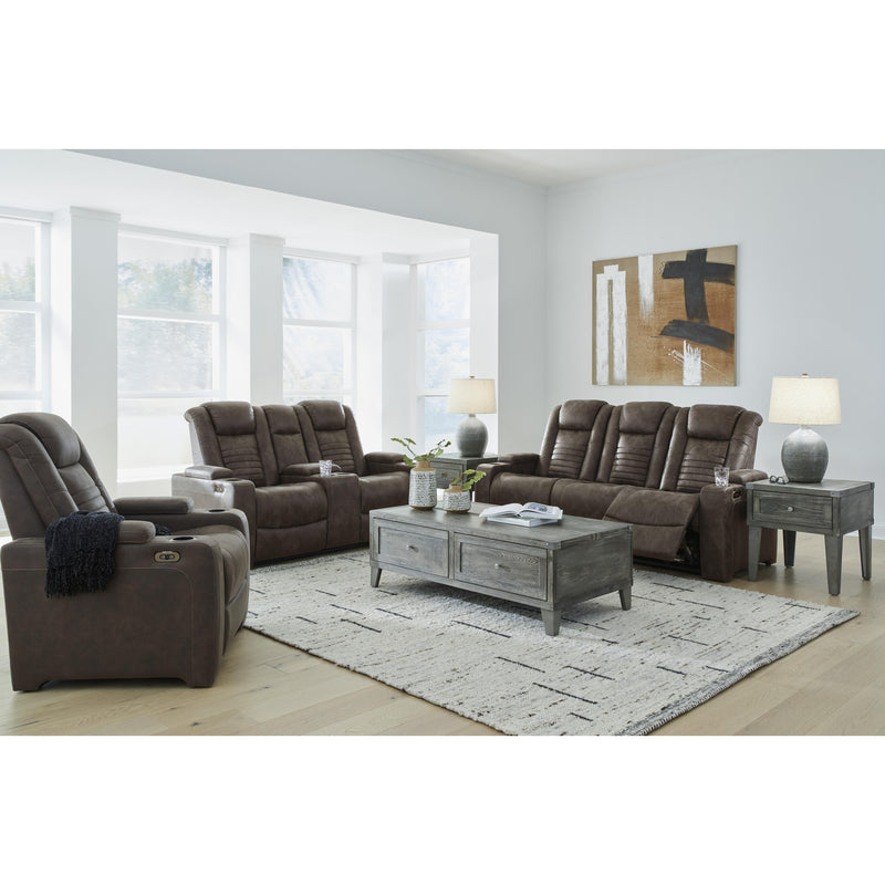 Signature Design by Ashley Soundcheck Power Reclining Leather Look Loveseat 3060718 IMAGE 16