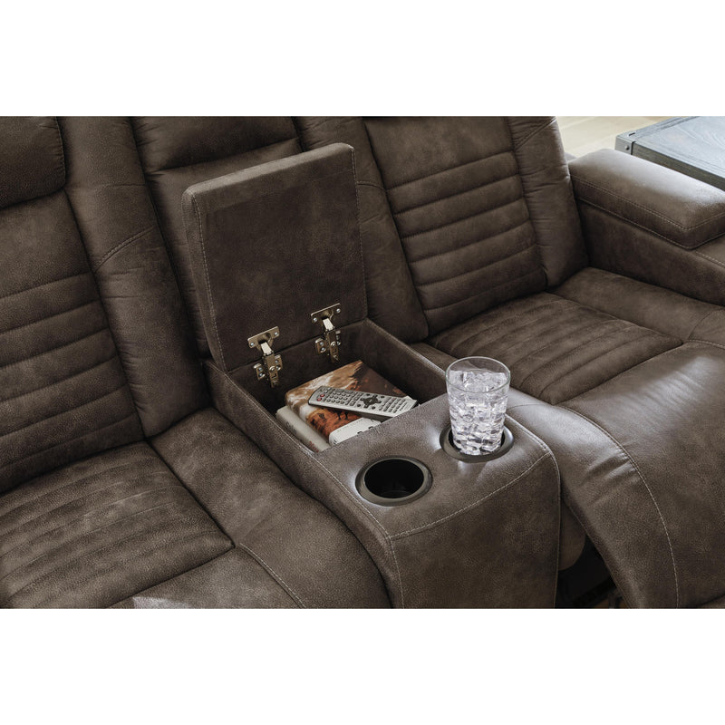 Signature Design by Ashley Soundcheck Power Reclining Leather Look Loveseat 3060718 IMAGE 7