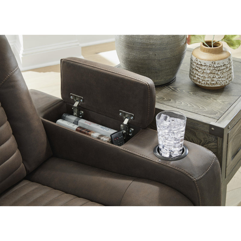 Signature Design by Ashley Soundcheck Power Reclining Leather Look Loveseat 3060718 IMAGE 8