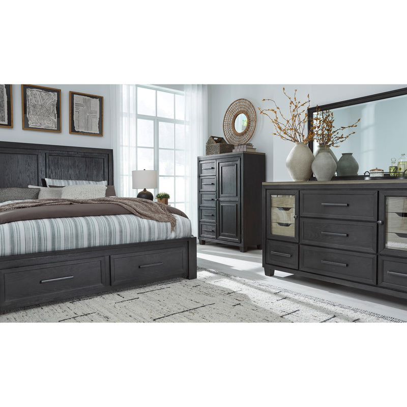 Signature Design by Ashley Foyland Queen Panel Bed with Storage B989-57/B989-54S/B989-96 IMAGE 8
