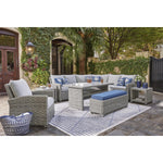 Signature Design by Ashley Naples Beach P439-600 Bench with Cushion | American Furniture of Slidell