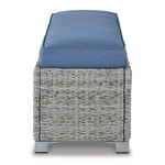 Signature Design by Ashley Naples Beach P439-600 Bench with Cushion | American Furniture of Slidell