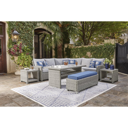Signature Design by Ashley Naples Beach P439-600 Bench with Cushion | American Furniture of Slidell