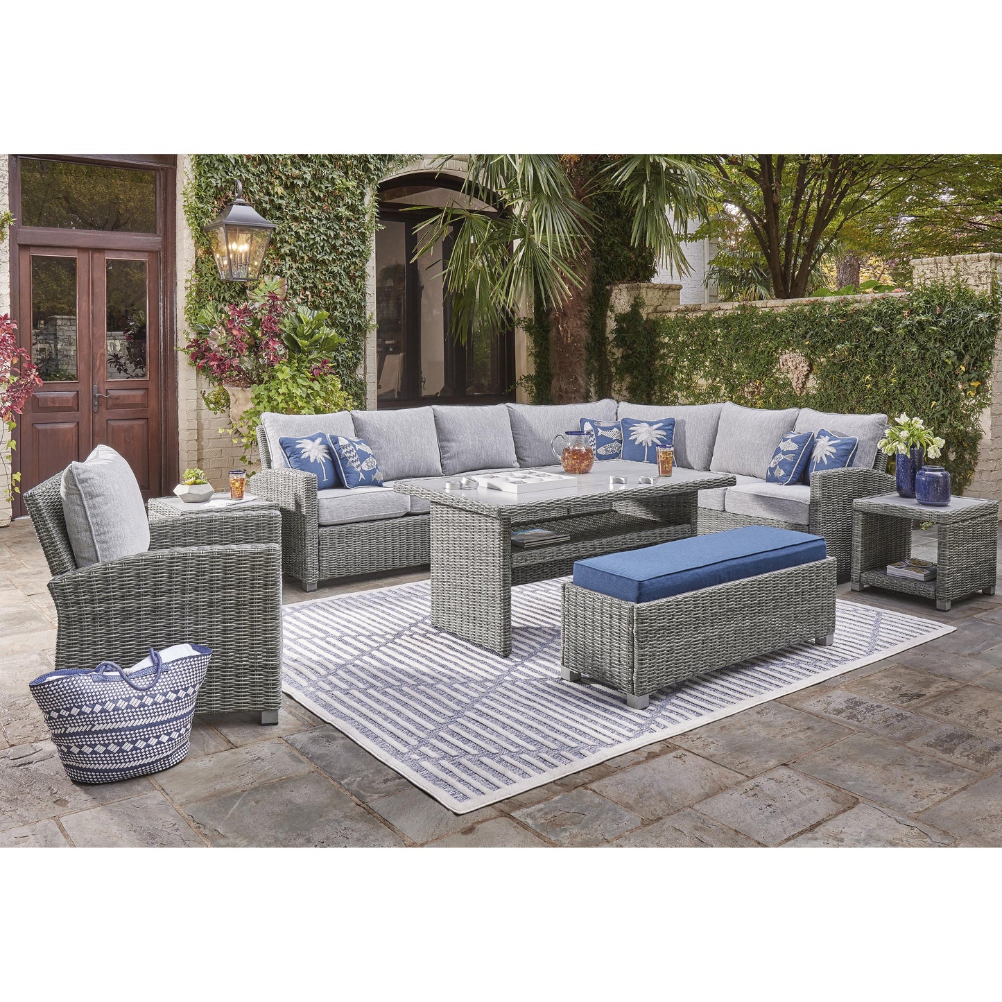 Signature Design by Ashley Naples Beach P439-625 Rectangular Multi-Use Table | American Furniture of Slidell