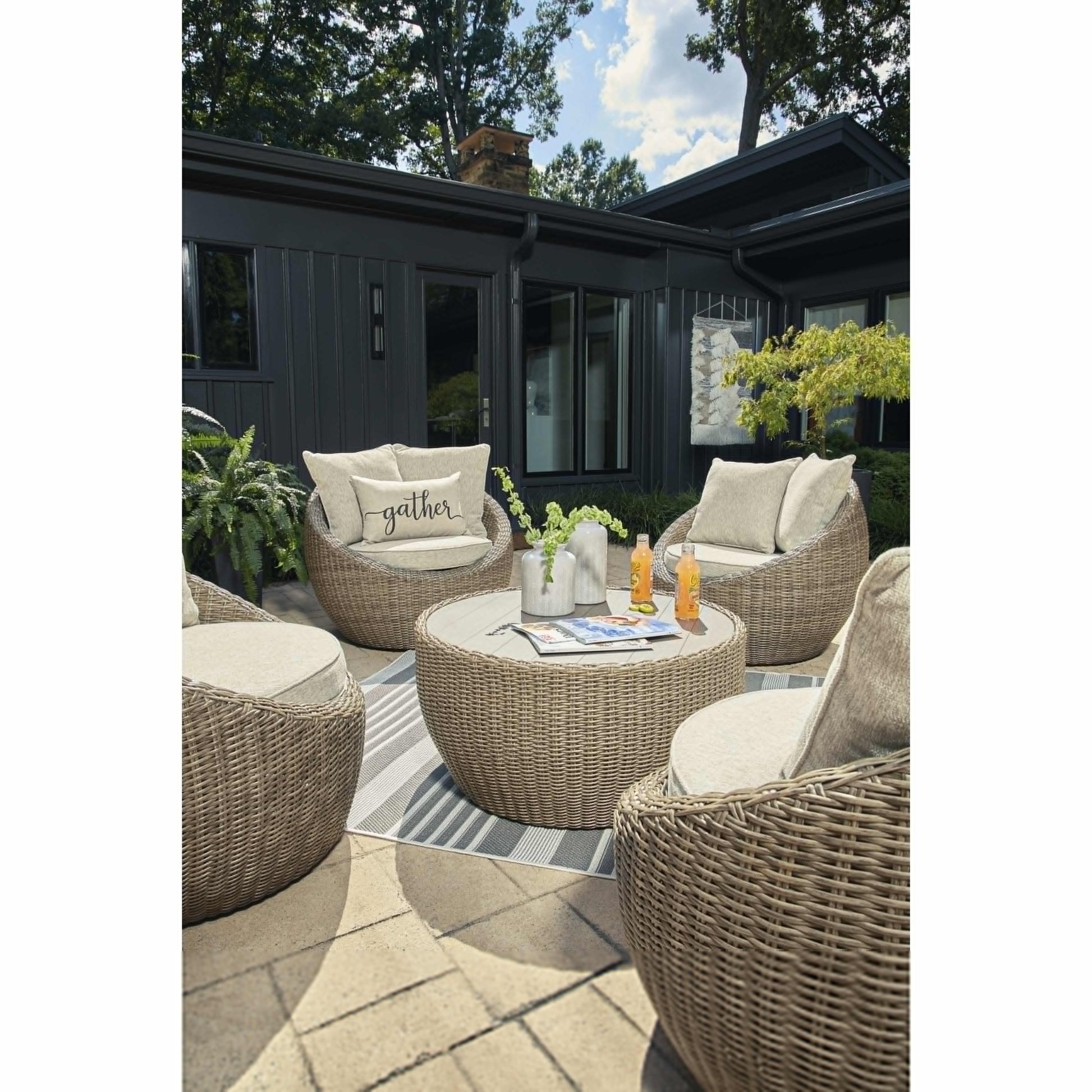 Signature Design by Ashley Danson P505-821 Swivel Lounge with Cushion | American Furniture of Slidell