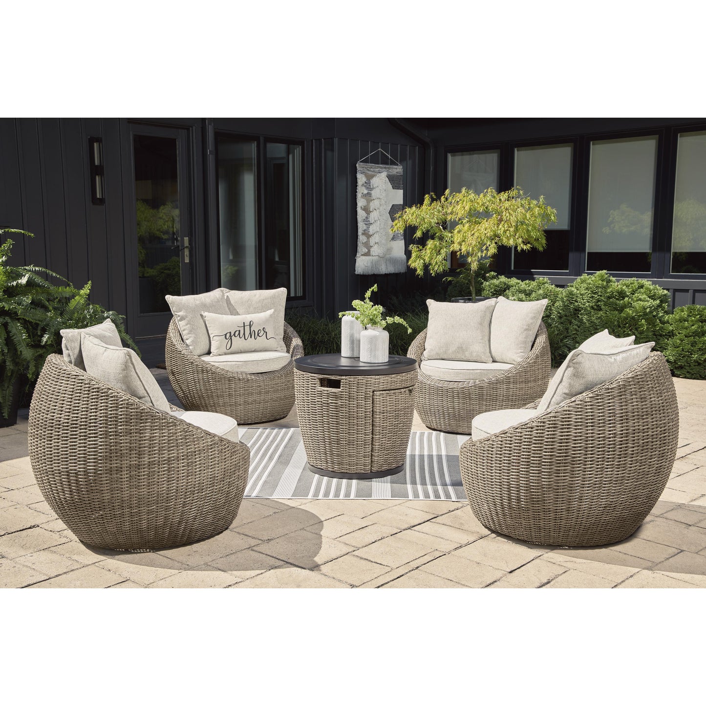Signature Design by Ashley Danson P505-821 Swivel Lounge with Cushion | American Furniture of Slidell