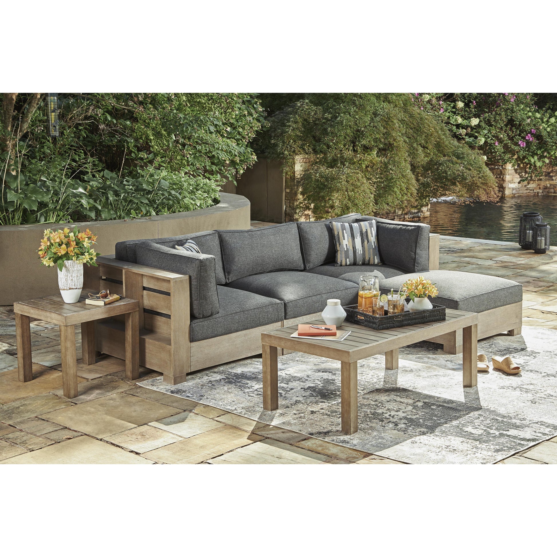 Signature Design by Ashley Citrine Park P660-814 Ottoman with Cushion | American Furniture of Slidell