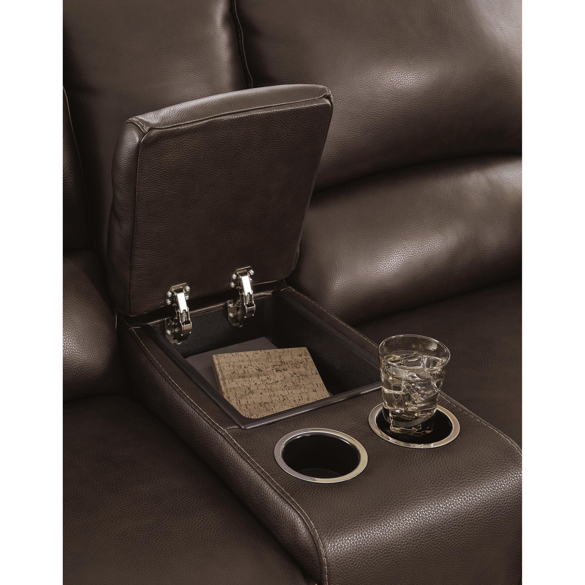  Signature Design by Ashley Alessandro U2550218 Power Reclining Loveseat with Console and Adjustable Headrest IMAGE 8