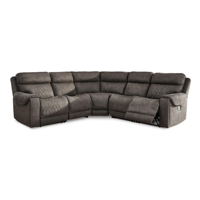 Signature Design by Ashley Hoopster Power Reclining Leather Look 5 pc Sectional 2370358/2370346/2370377/2370331/2370362 IMAGE 1