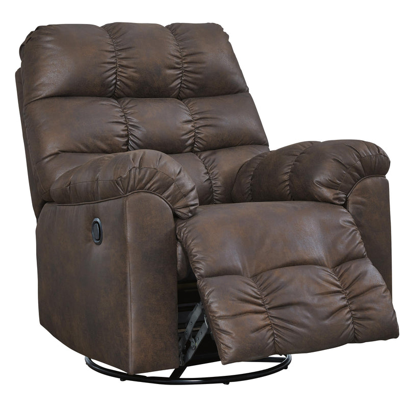 Signature Design by Ashley Derwin Swivel Glider Leather Look Recliner 2840128 IMAGE 2