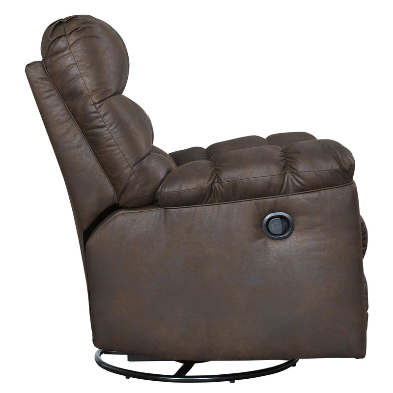 Signature Design by Ashley Derwin Swivel Glider Leather Look Recliner 2840128 IMAGE 4