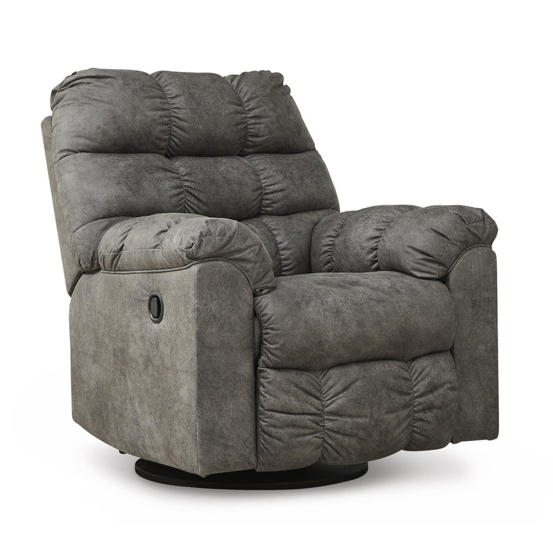 Signature Design by Ashley Derwin Swivel Glider Leather Look Recliner 2840228 IMAGE 1