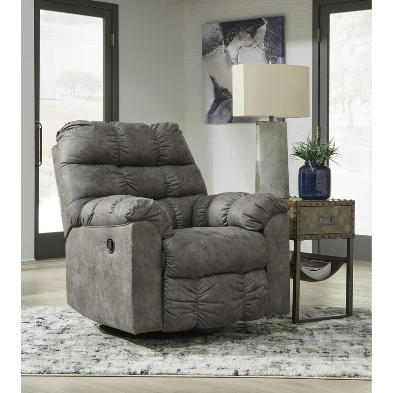 Signature Design by Ashley Derwin Swivel Glider Leather Look Recliner 2840228 IMAGE 6