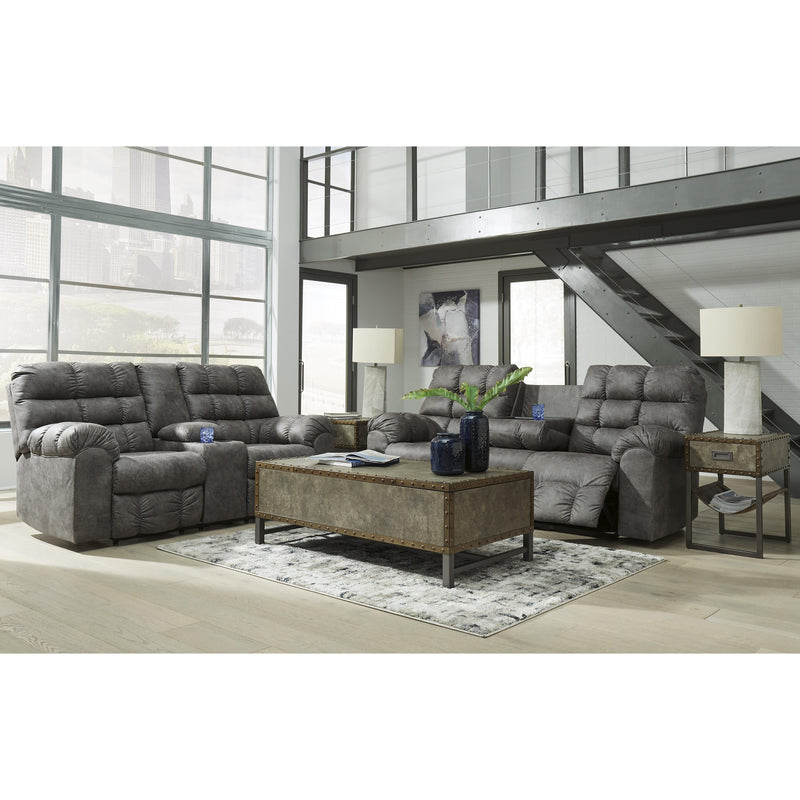 Signature Design by Ashley Derwin Reclining Leather Look Sofa 2840289 IMAGE 14