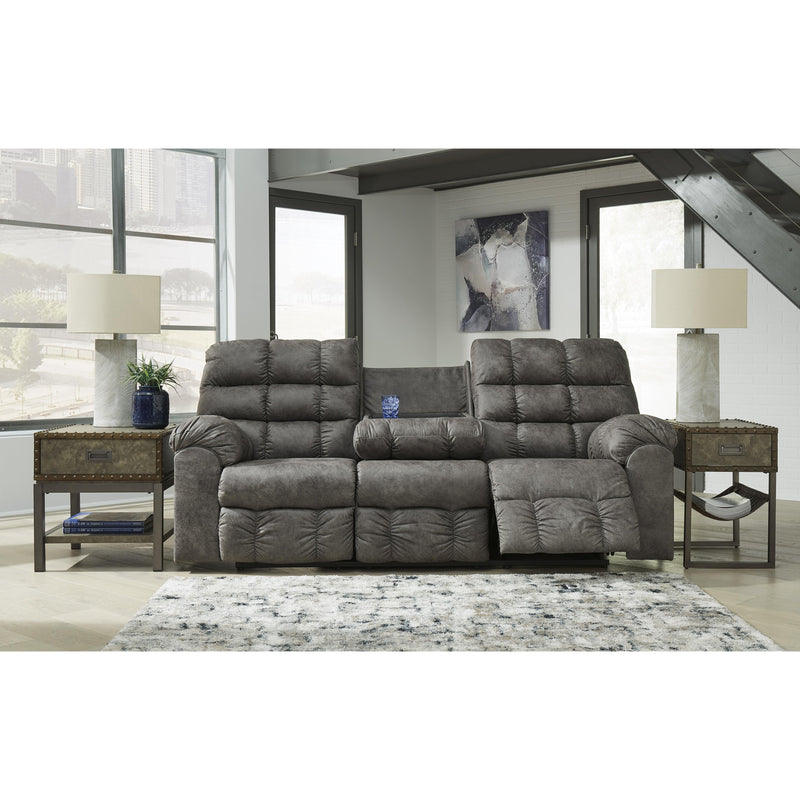 Signature Design by Ashley Derwin Reclining Leather Look Sofa 2840289 IMAGE 6