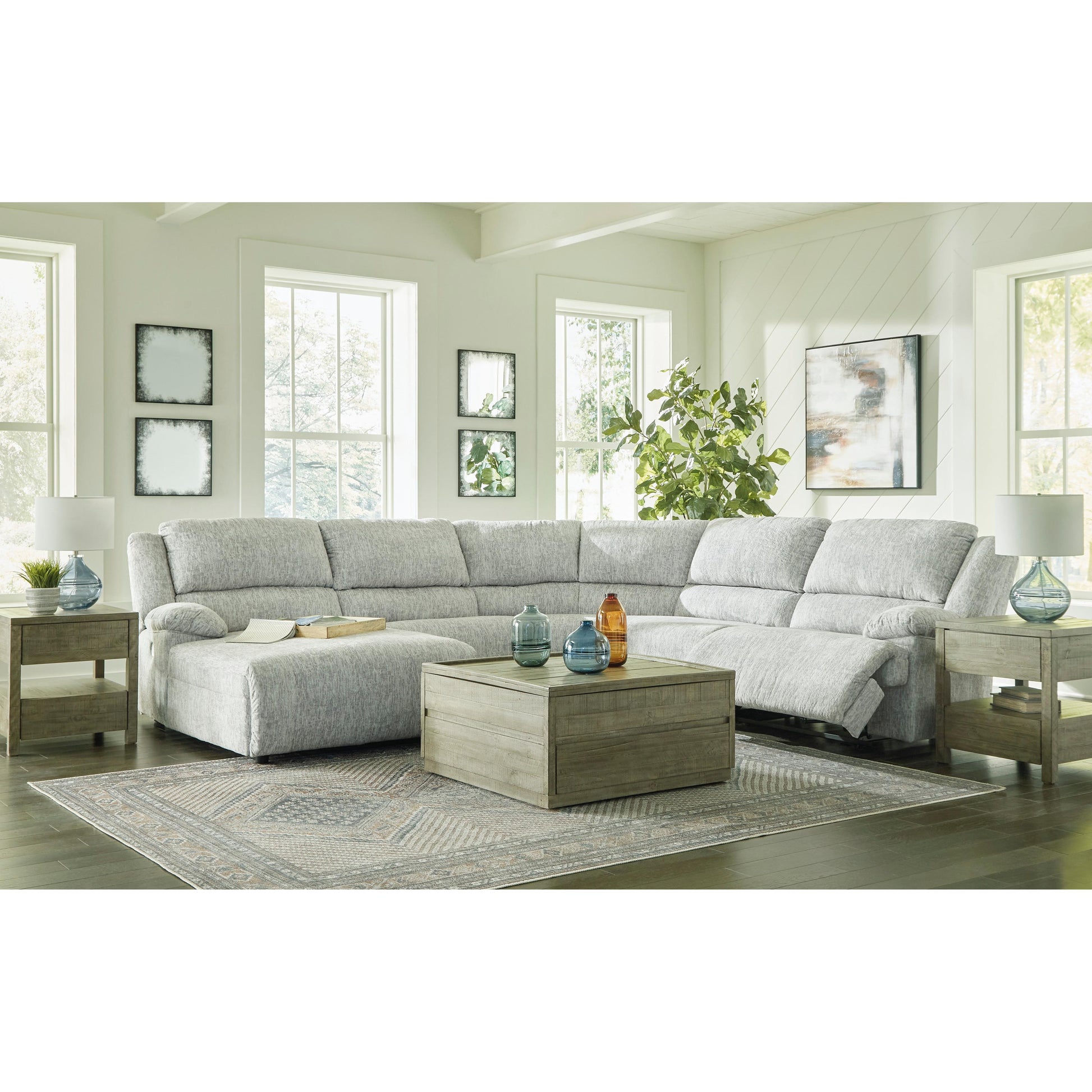 Signature Design by Ashley McClelland Power Reclining Fabric 5 pc Sectional 2930279/2930246/2930277/2930219/2930262 IMAGE 5