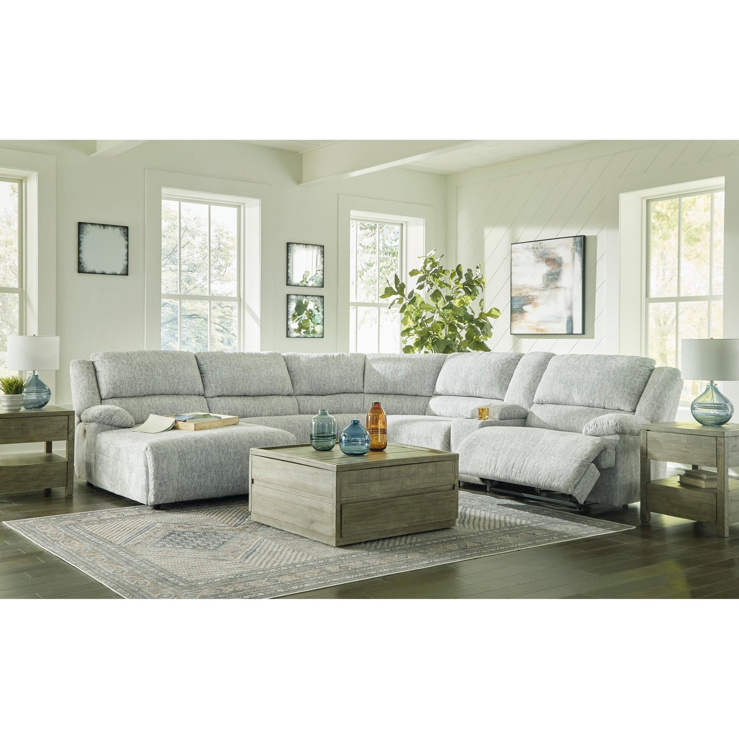 Signature Design by Ashley McClelland Power Reclining Fabric 6 pc Sectional 2930279/2930246/2930277/2930219/2930257/2930262 IMAGE 4