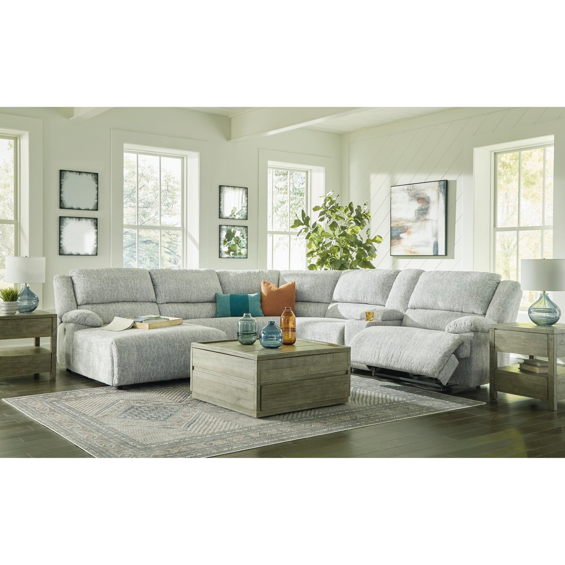 Signature Design by Ashley McClelland Power Reclining Fabric 6 pc Sectional 2930279/2930246/2930277/2930219/2930257/2930262 IMAGE 5