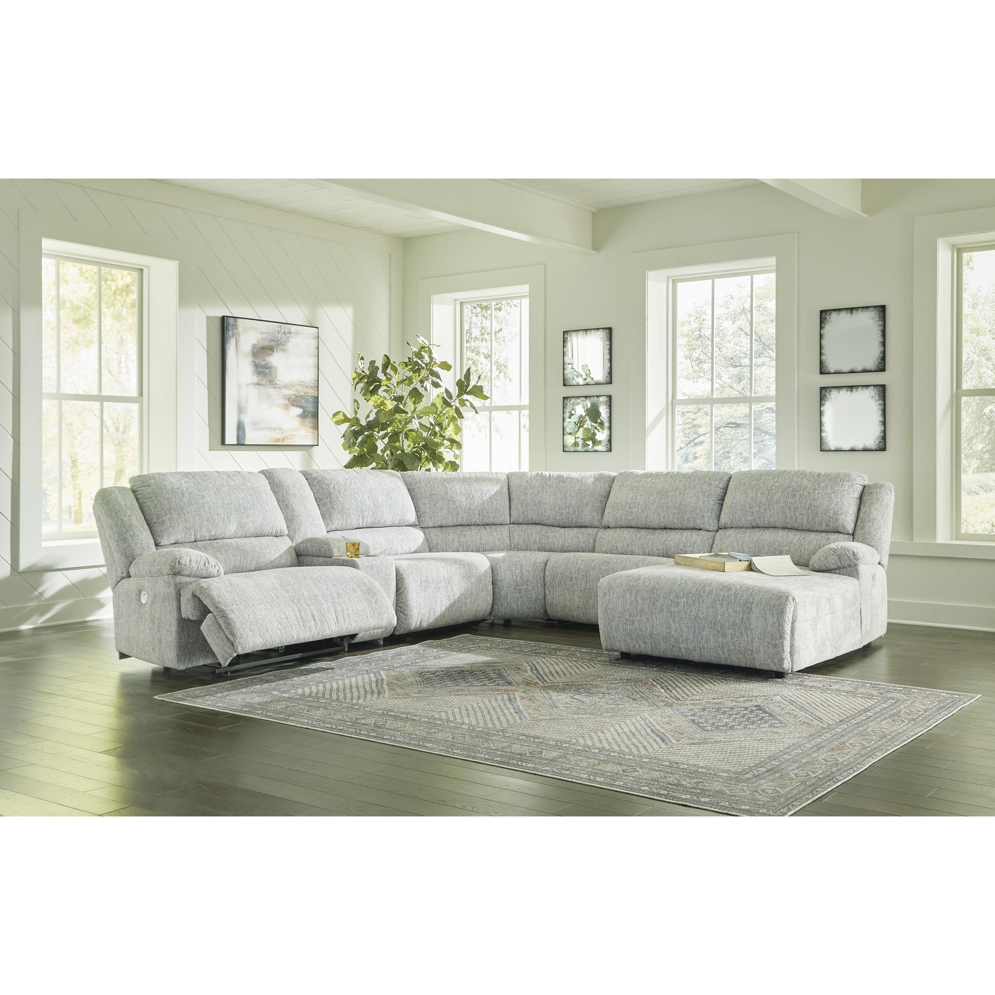 Signature Design by Ashley McClelland Power Reclining Fabric 6 pc Sectional 2930258/2930257/2930219/2930277/2930246/2930297 IMAGE 3