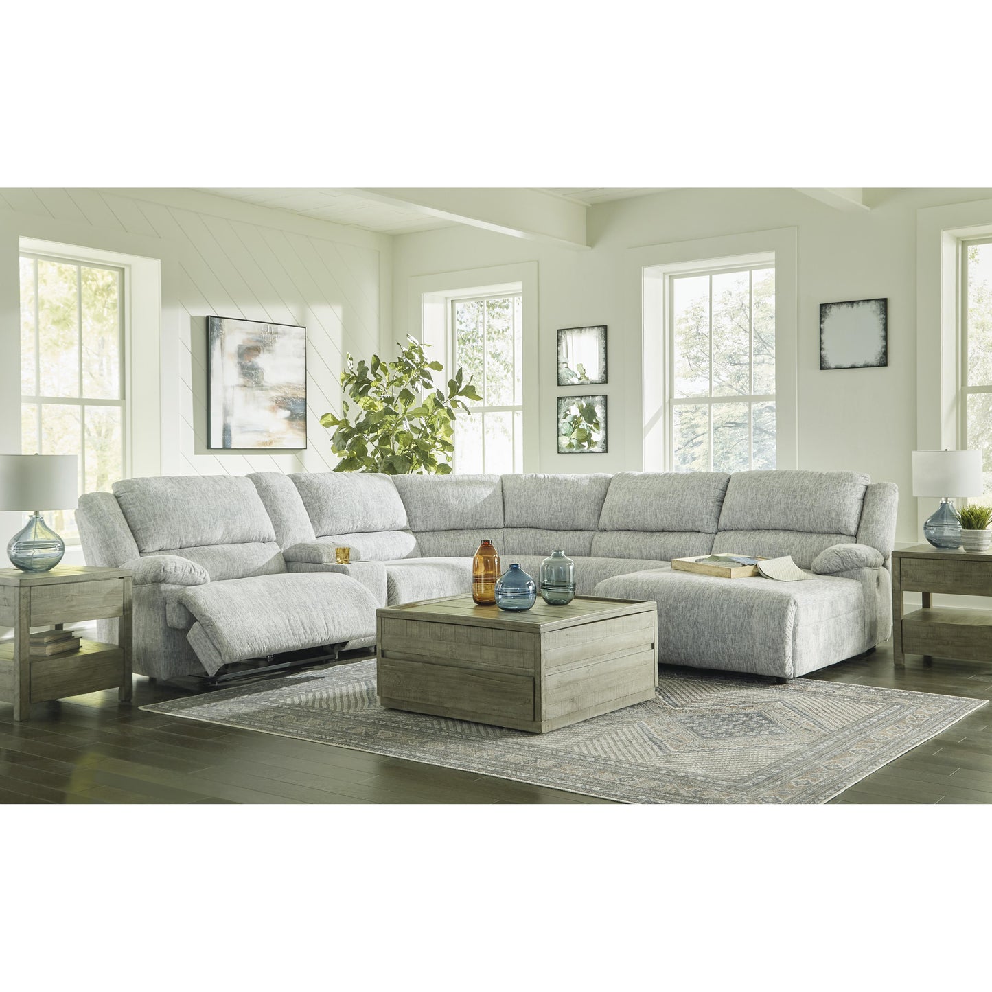 Signature Design by Ashley McClelland Power Reclining Fabric 6 pc Sectional 2930258/2930257/2930219/2930277/2930246/2930297 IMAGE 4