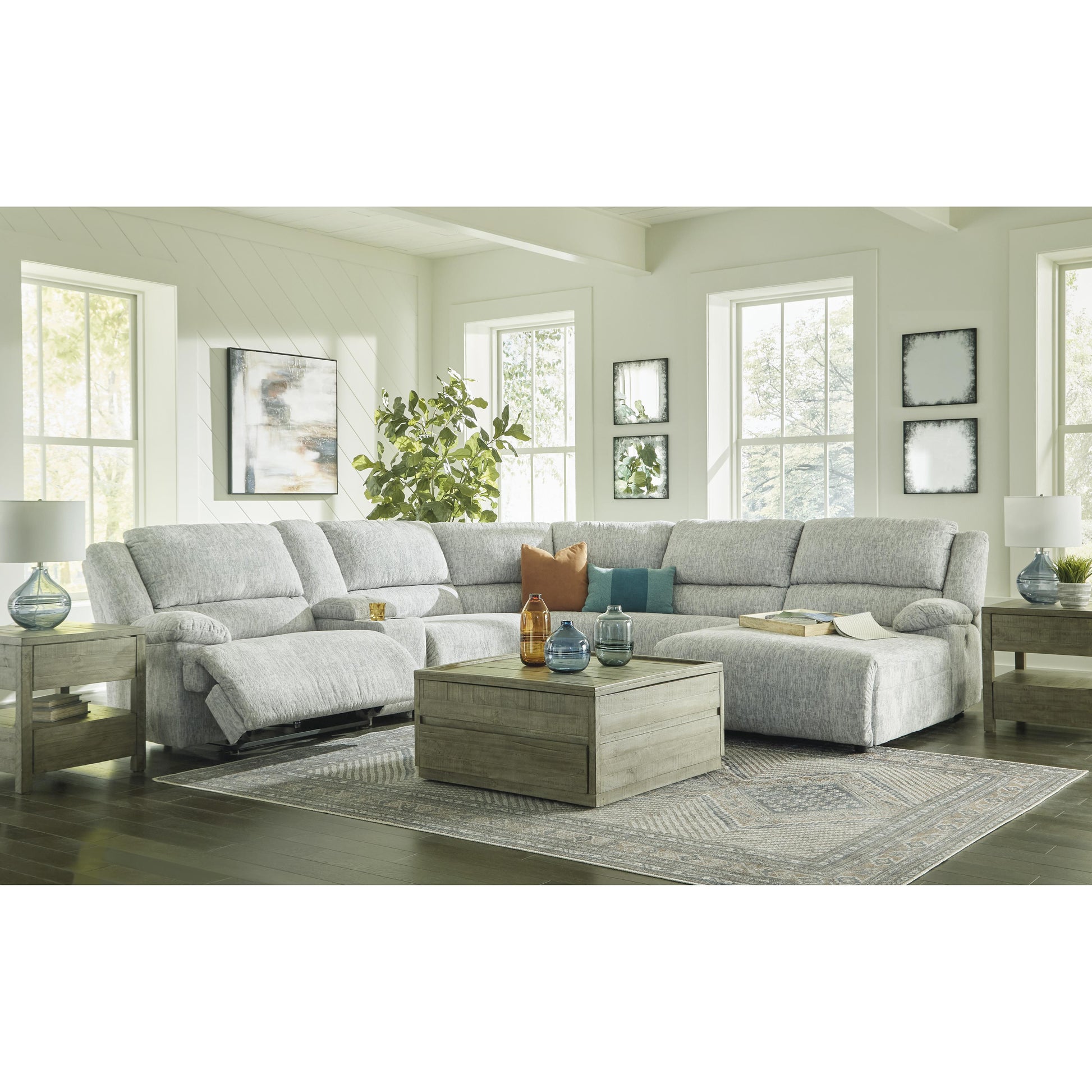 Signature Design by Ashley McClelland Power Reclining Fabric 6 pc Sectional 2930258/2930257/2930219/2930277/2930246/2930297 IMAGE 5