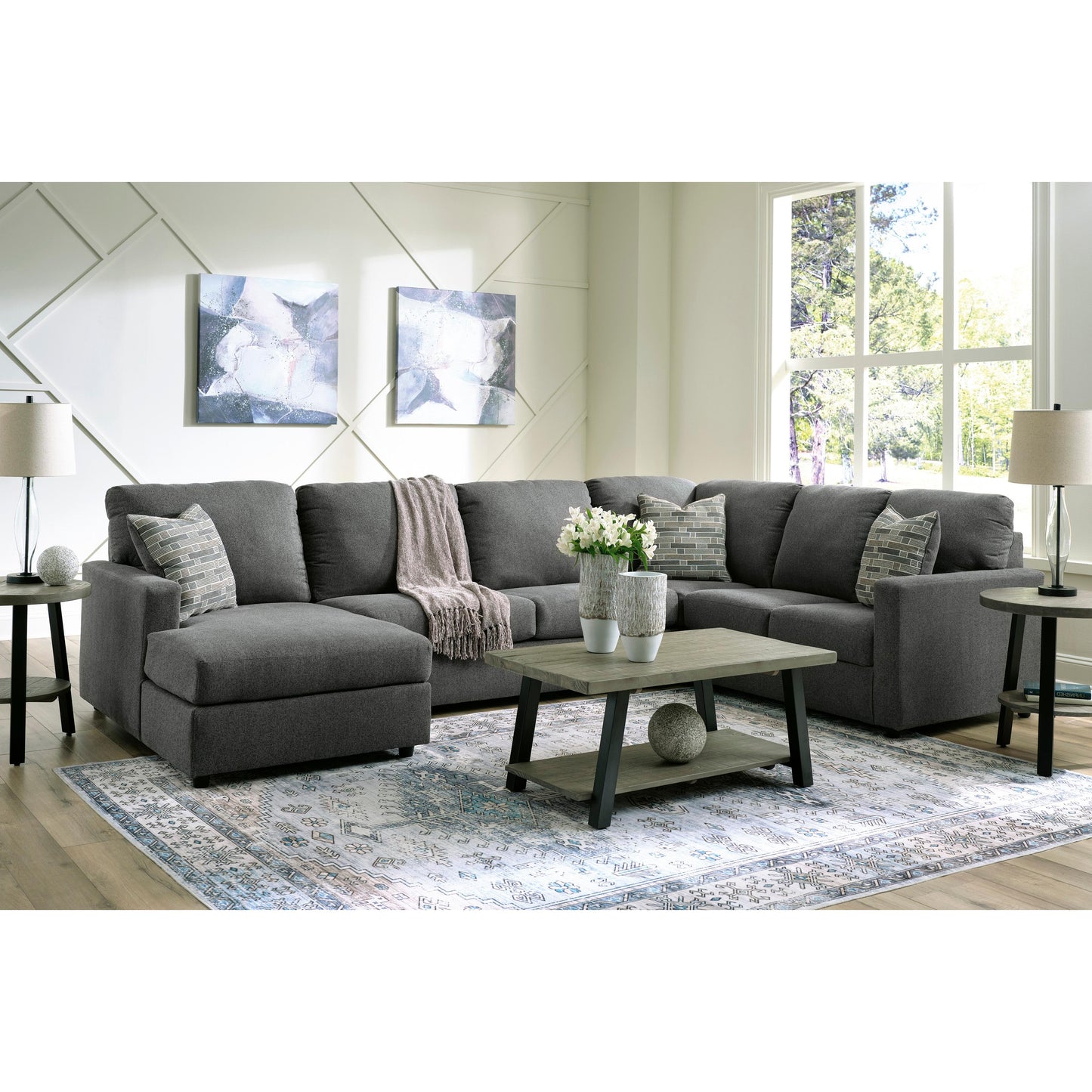 Signature Design by Ashley Edenfield Fabric 3 pc Sectional 2900316/2900334/2900349 IMAGE 4