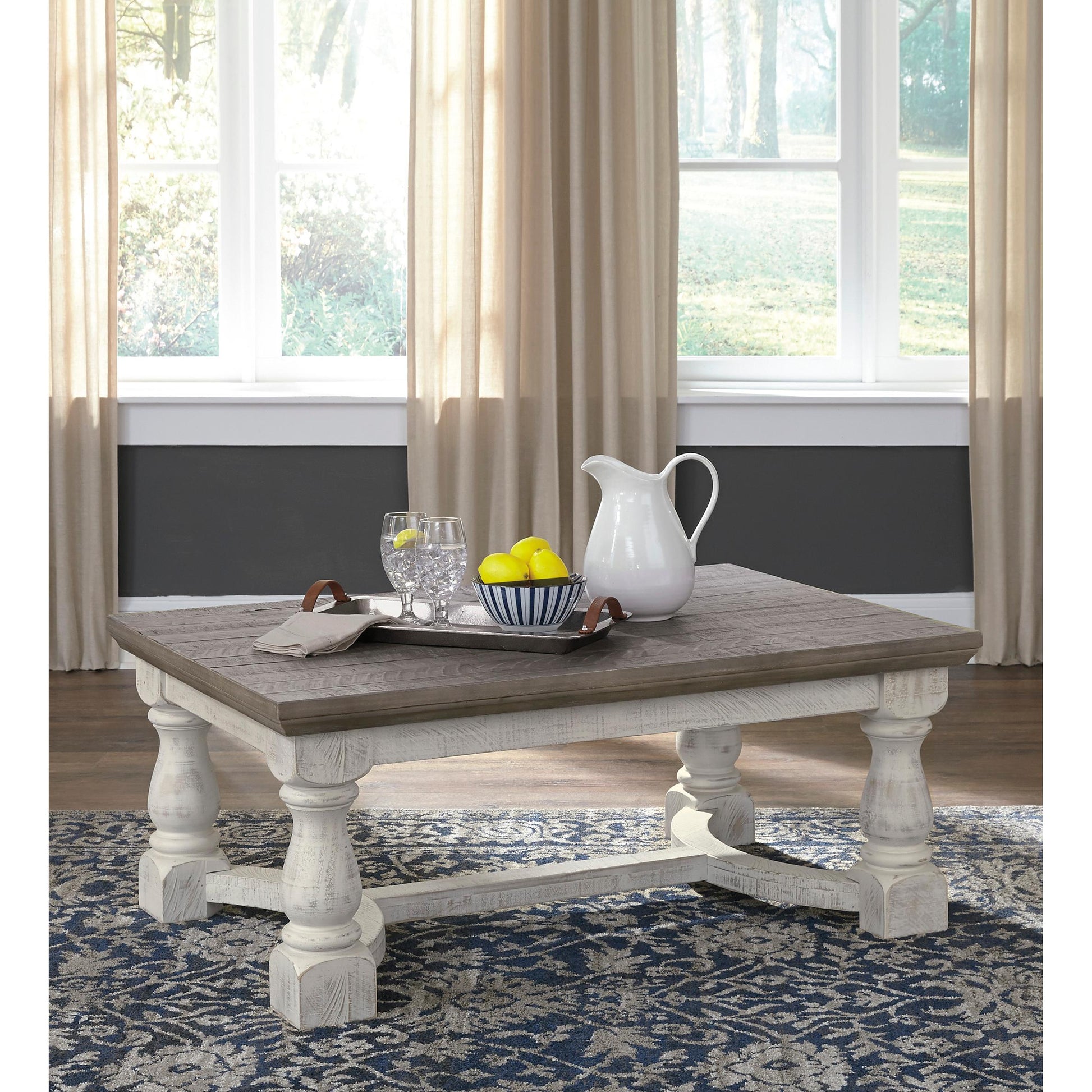  Signature Design by Ashley Havalance T814T1 Coffee Table and 2 End Tables IMAGE 2