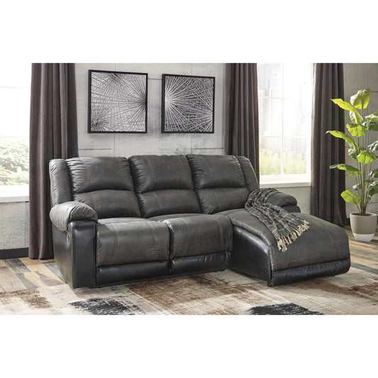  Signature Design by Ashley Nantahala 50301S9 3 pc Reclining Sectional with Chaise IMAGE 2
