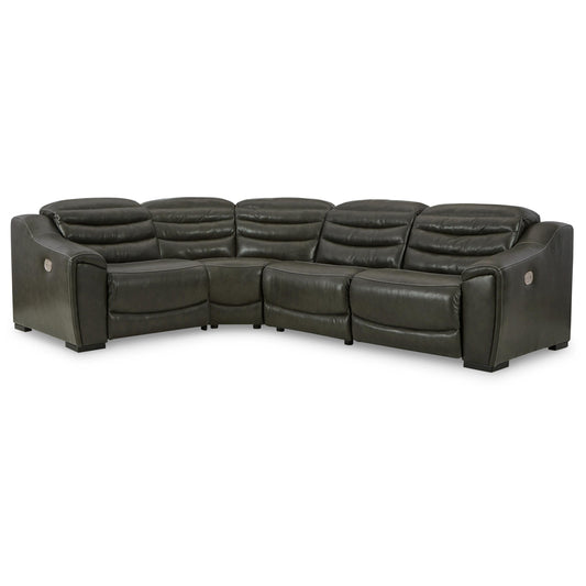  Signature Design by Ashley Center Line U63404S6 4 pc Power Reclining Sectional IMAGE 1