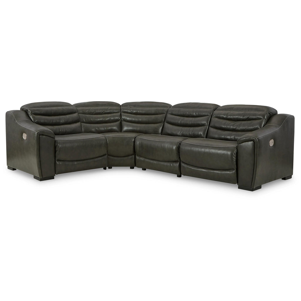 Signature Design by Ashley Center Line U63404S6 4 pc Power Reclining Sectional IMAGE 1