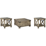  Signature Design by Ashley Aldwin T457T1 Coffee Table and 2 End Tables IMAGE 1