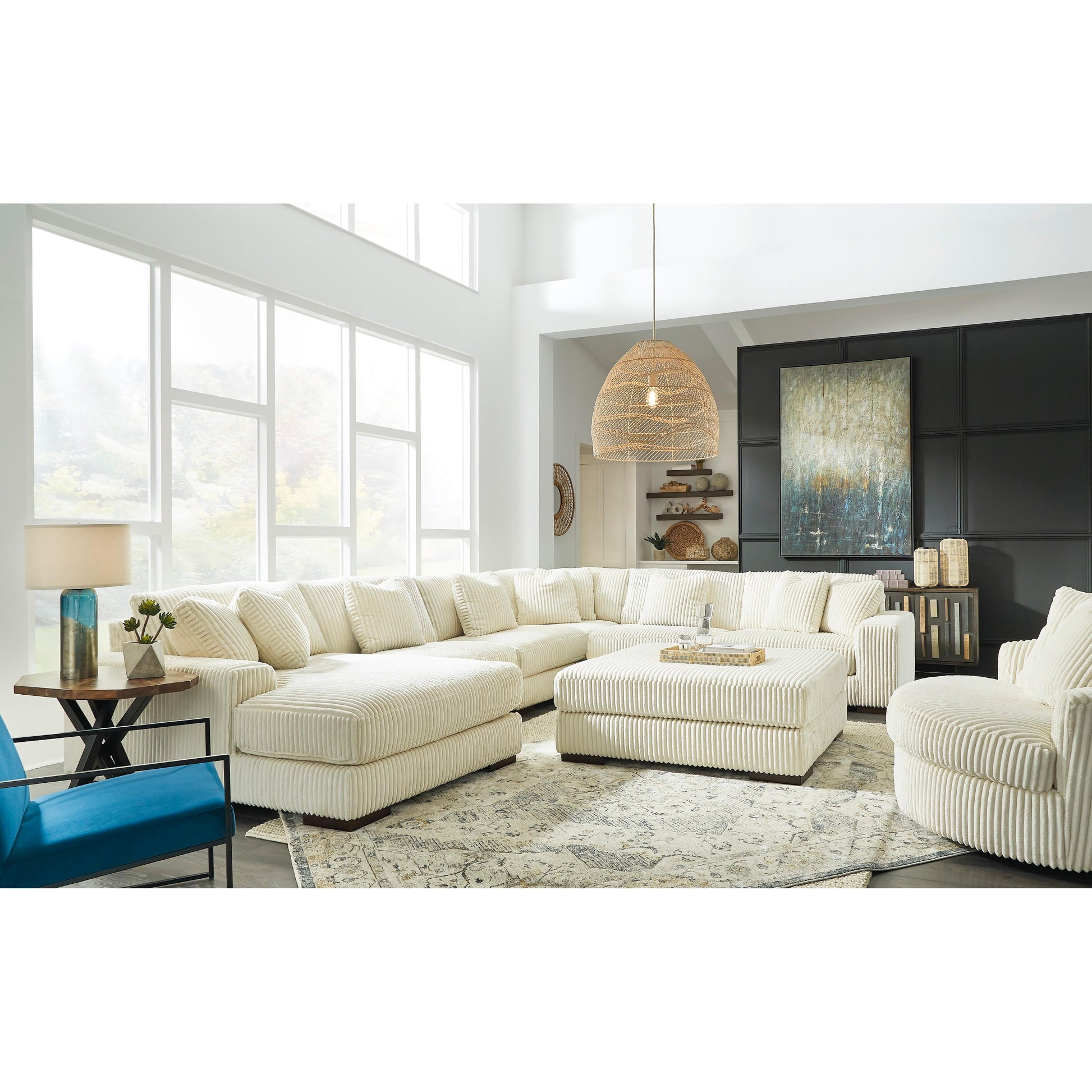 Signature Design by Ashley Lindyn Fabric 6 pc Sectional 2110416/2110446/2110446/2110477/2110446/2110465 IMAGE 4