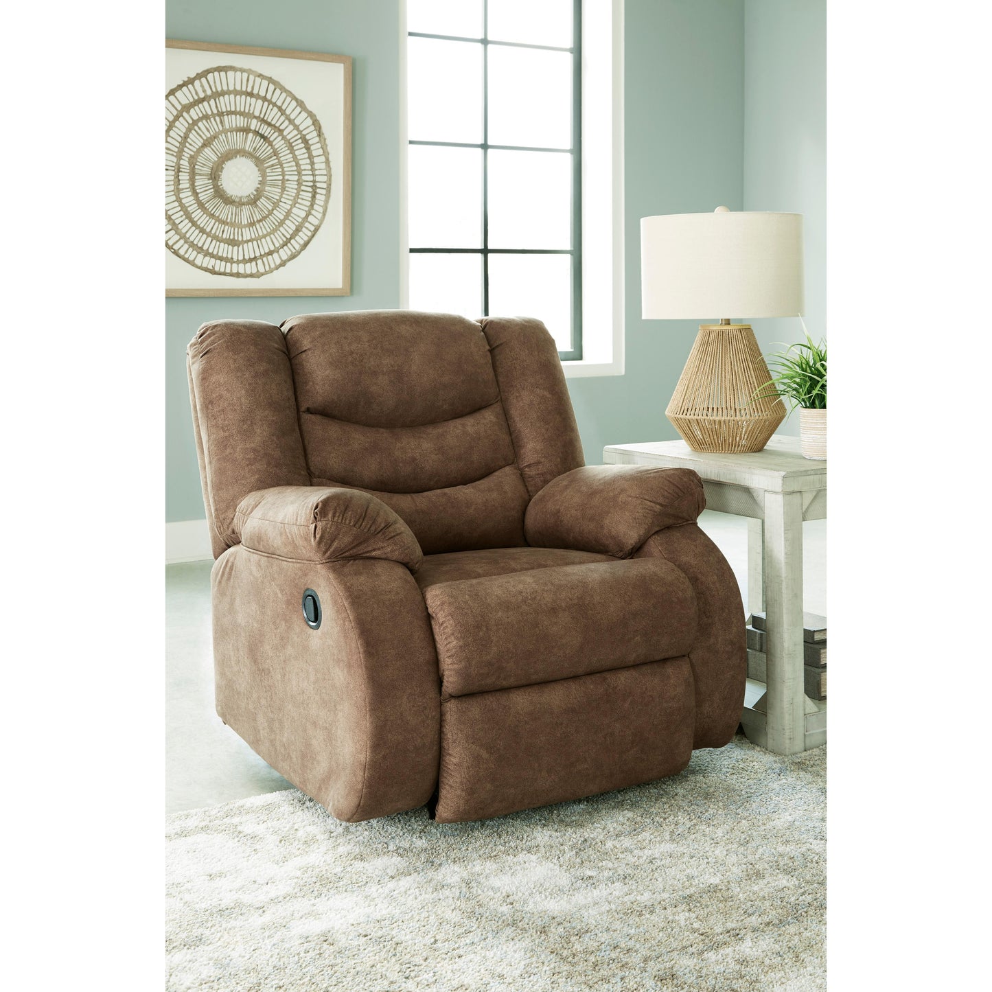 Signature Design by Ashley Partymate Rocker Leather Look Recliner 3690225 IMAGE 6