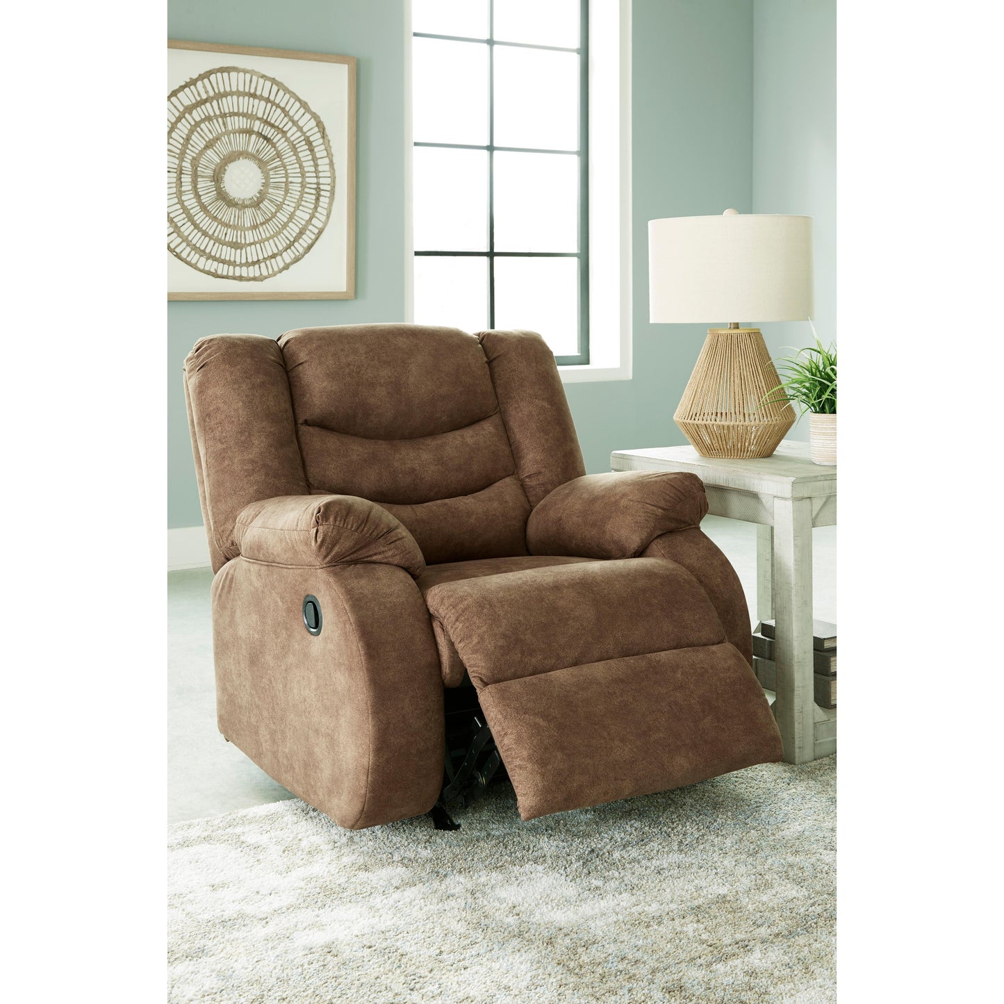 Signature Design by Ashley Partymate Rocker Leather Look Recliner 3690225 IMAGE 7