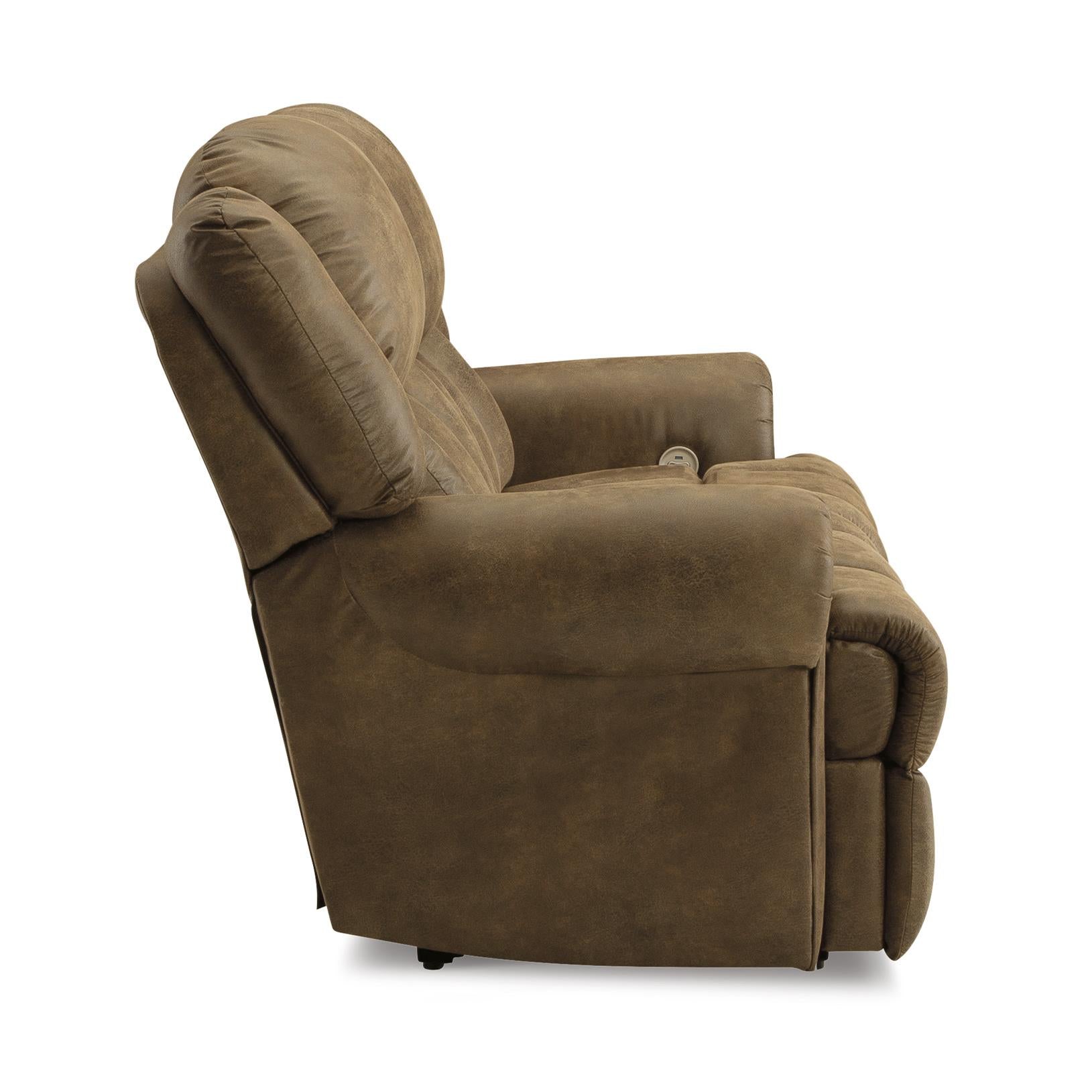 Signature Design by Ashley Boothbay Power Reclining Leather Look Loveseat 4470474 IMAGE 4