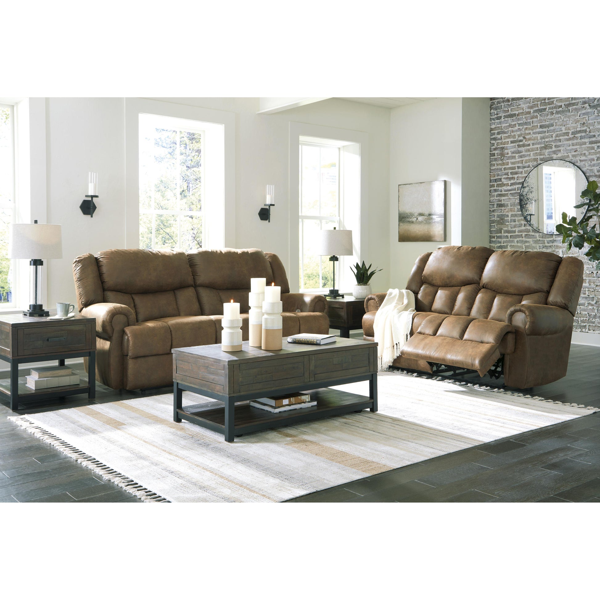 Signature Design by Ashley Boothbay Power Reclining Leather Look Loveseat 4470474 IMAGE 8