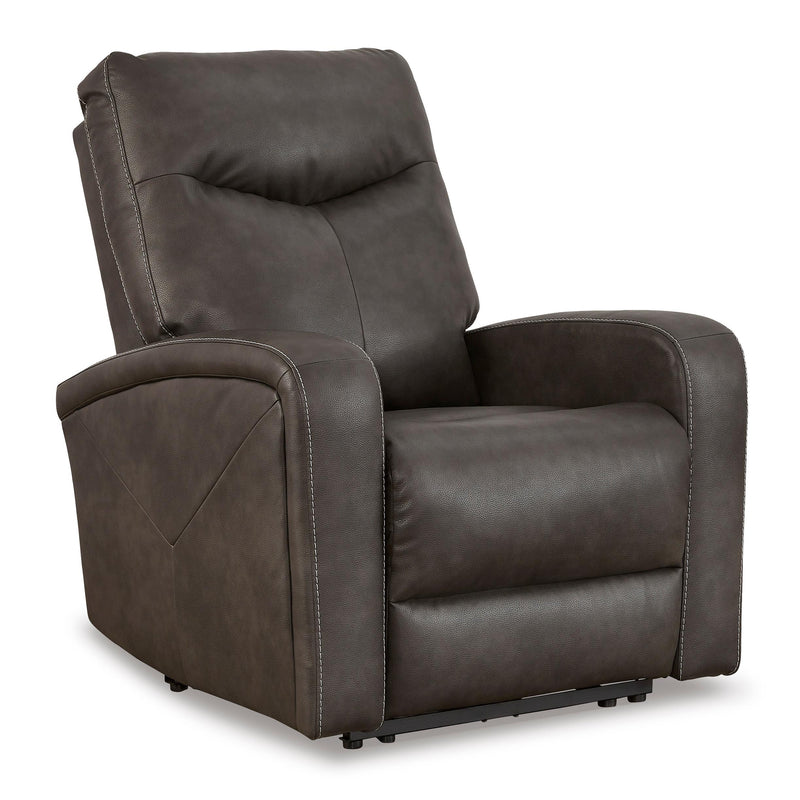 Signature Design by Ashley Ryversans Power Leather Look Recliner 4610506 IMAGE 1