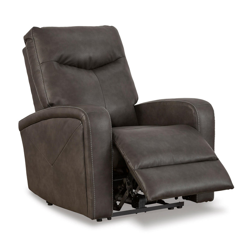 Signature Design by Ashley Ryversans Power Leather Look Recliner 4610506 IMAGE 2