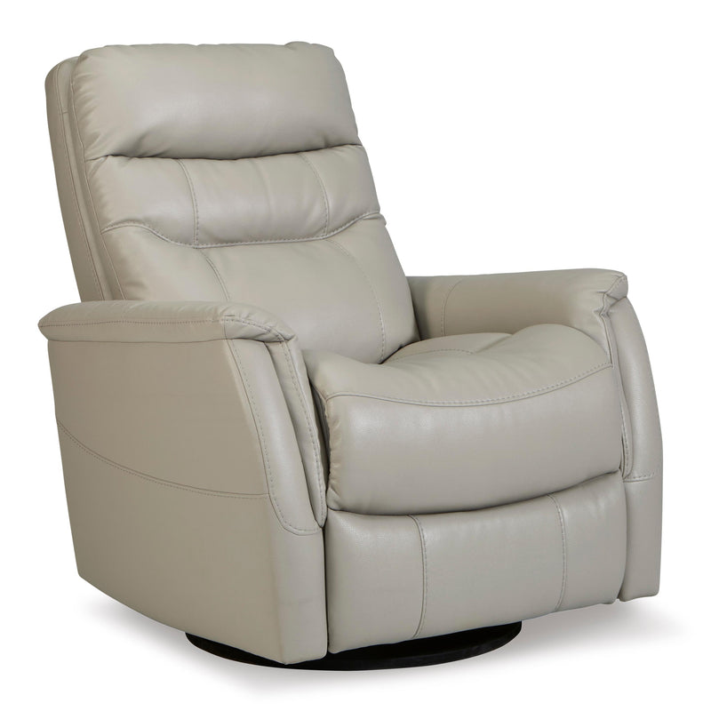 Signature Design by Ashley Riptyme Swivel Glider Leather Look Recliner 4640461 IMAGE 1