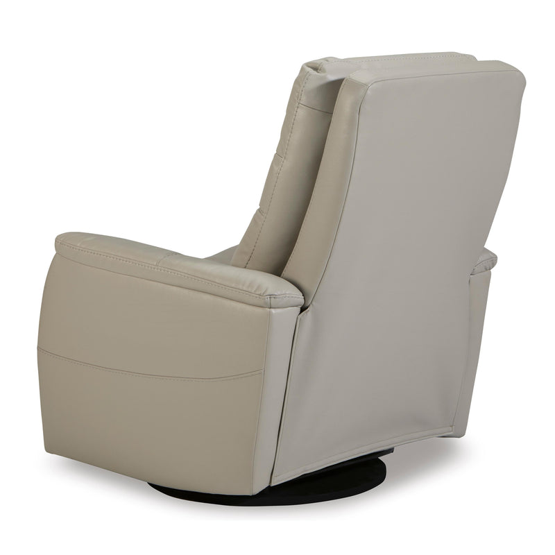 Signature Design by Ashley Riptyme Swivel Glider Leather Look Recliner 4640461 IMAGE 4