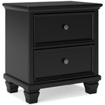  Signature Design by Ashley Lanolee B687-92 Two Drawer Night Stand IMAGE 1