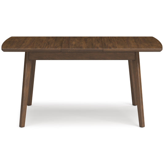 Signature Design by Ashley Lyncott D615-35 Rectangular Dining Room Butterfly Extension Table | American Furniture of Slidell