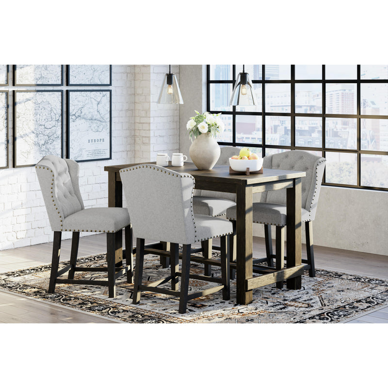 Signature Design by Ashley Jeanette Counter Height Dining Table with Trestle Base D702-32 IMAGE 7